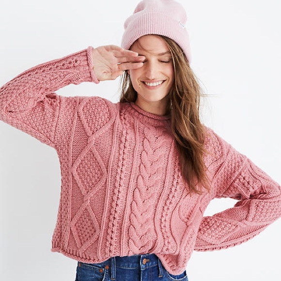 Madewell Sweaters - Madewell Slobe Cableknit Pullover Sweater